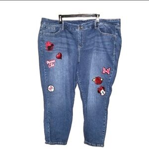 Torrid DISNEY Minnie Mouse Crop Classic Skinny Jean - Vintage Stretch size 28 (5